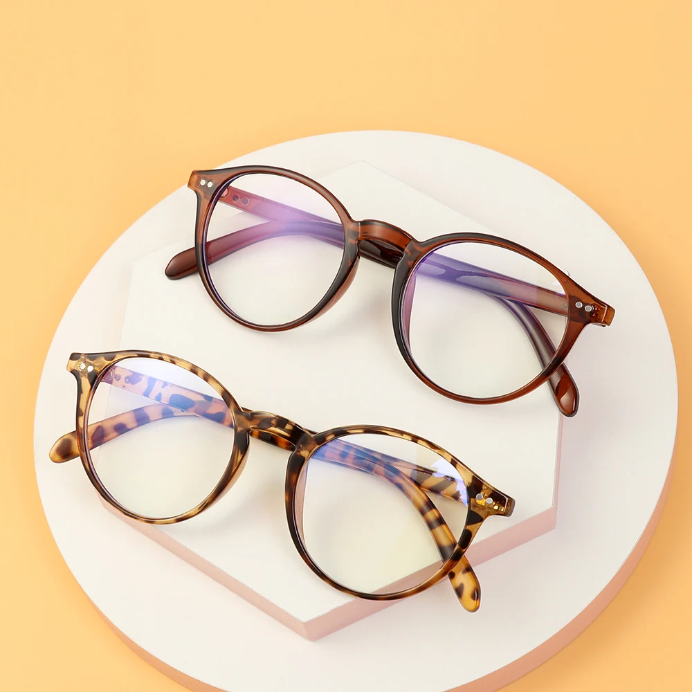 

1PC Fashion Anti Blue Rays Eyeglasses Retro Round Frame Eyewear Women Men Optical Spectacles Gaming Filter Glasses