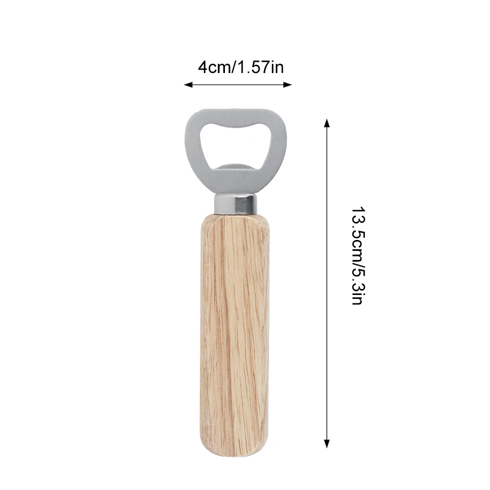 

10pcs Can Opener Multifunctional Beer Bottle Opener Lid Remover Wooden Handle Jar Bottle Cap Opening Kitchen Gadget Tools