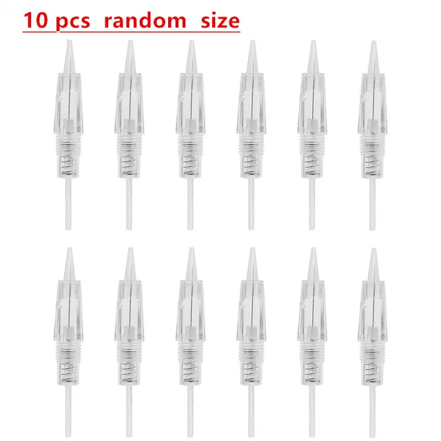 Иглы для татуировки 10 шт. R1/R1 тупой/R2/R3/R5/R7 одноразовые винтовые картриджи ручка для микроблейдинга Перманентный макияж машина аксессуары