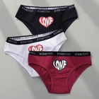 Женские хлопковые трусики M-2XL, удобное сексуальное нижнее белье, однотонное женское нижнее белье, 3 цвета, трусики, сексуальные трусики