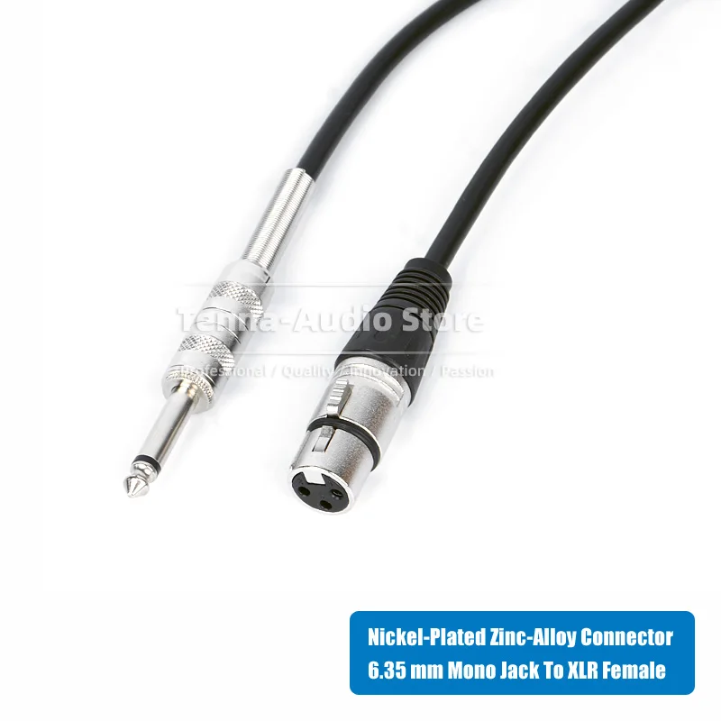 Фото Шнур XLR «мама» на разъем 6,3 мм, штекер, совместимый с Shure Beta 57A 87A BETA57A BETA87A, штекер микрофона, аудиокабель №3