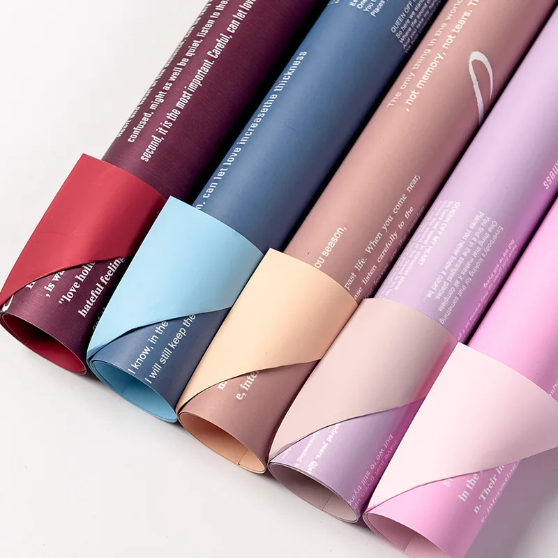 10 шт. водонепроницаемая упаковочная бумага для цветов розовая Свадебная