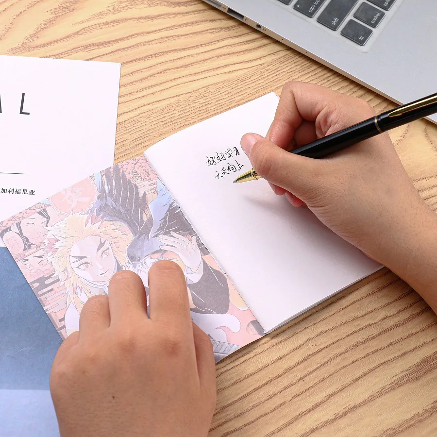 Cosplay Anime Demon Slayer Cartoon Notebook Yugi Amane Note Book Paper Agenda Schedule Planner Sketchbook Stationery for Kids