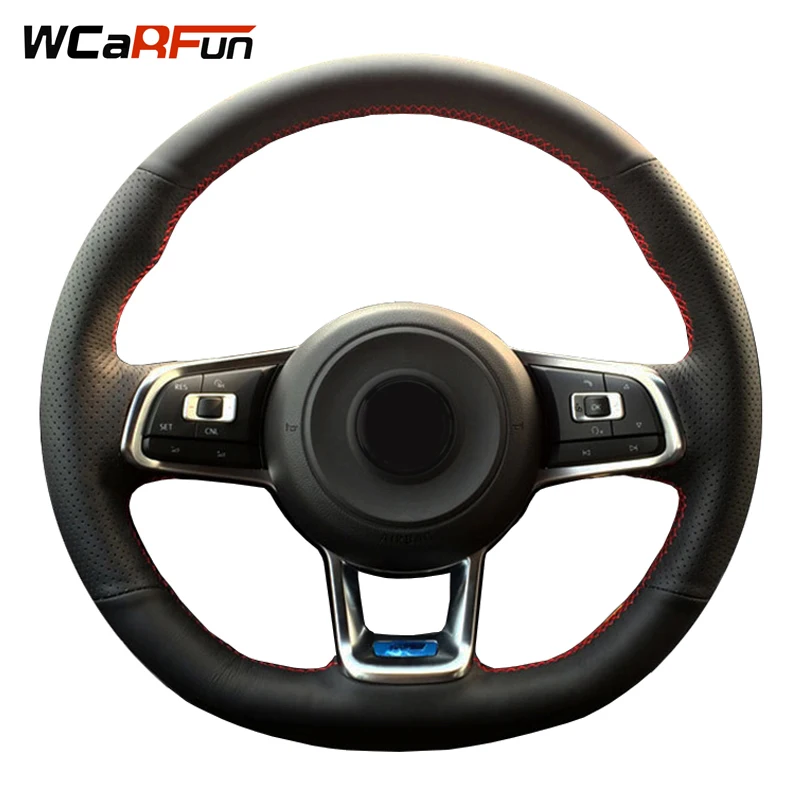 WCaRFun черная искусственная кожа фотосессия для Volkswagen Golf R 7 GTI MK7 VW Polo Scirocco 2015 2016 |