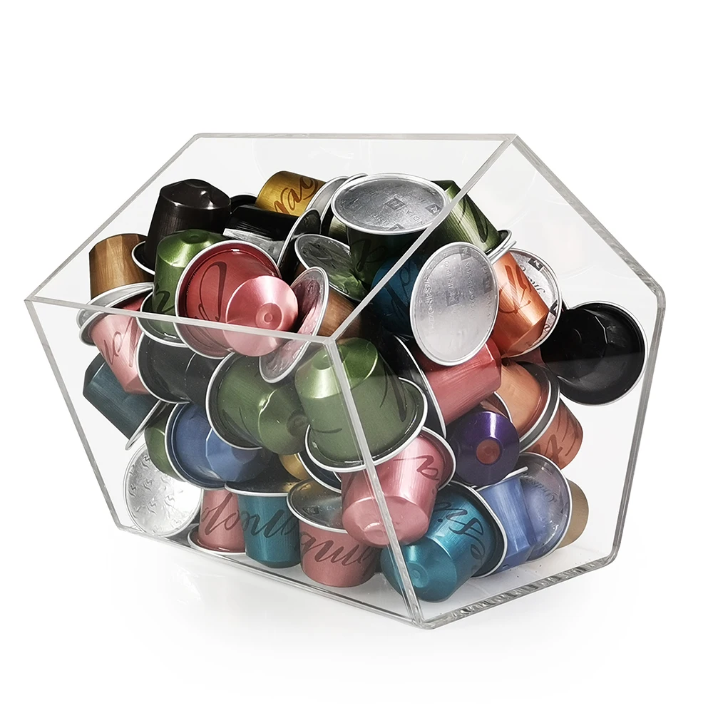 

Recaps Coffee Capsule Holder Storage Stand Dispenser Organization Plexiglass for Nespresso Capsules Pods, Dolce Gusto Pods
