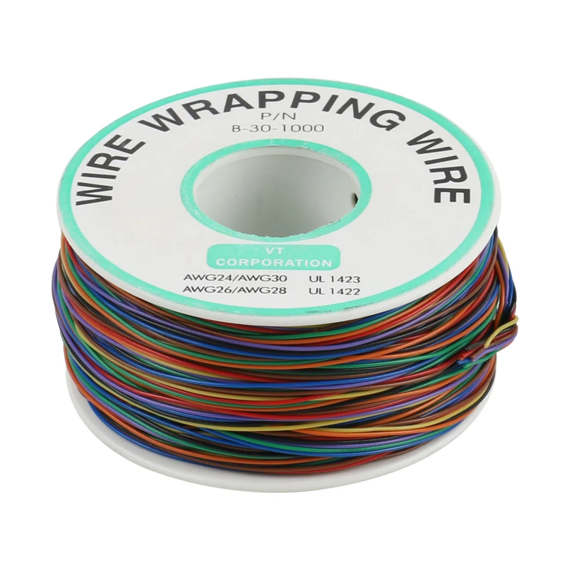 8 цветов обмотка проводов AWG30 Ok Line электрическая проводная линия для ноутбука