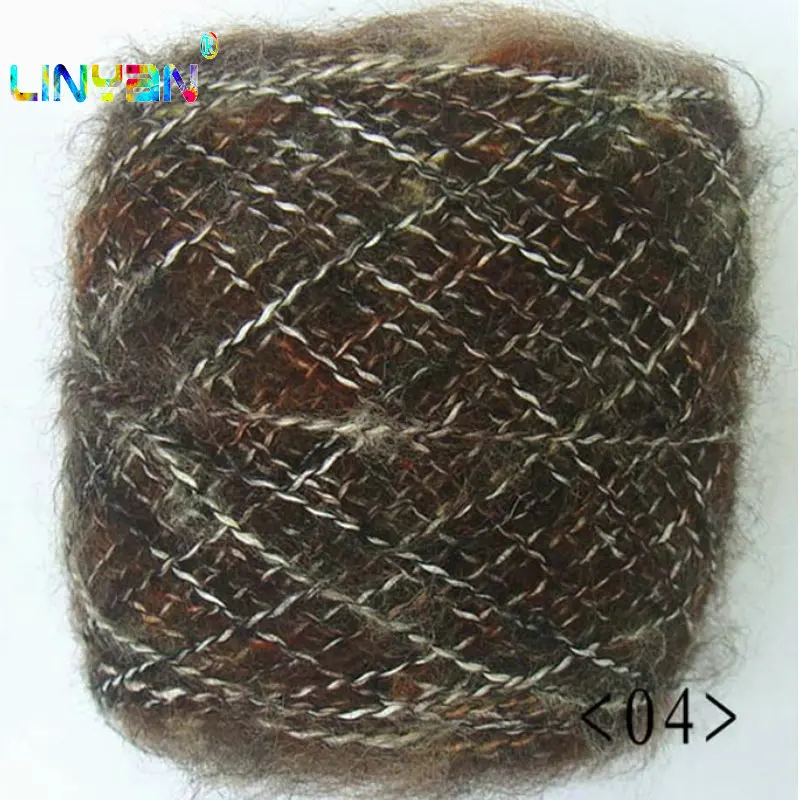 50 г * 2 штуки оптом! Цветная мохеровая пряжа для вязания детский вязаный свитер