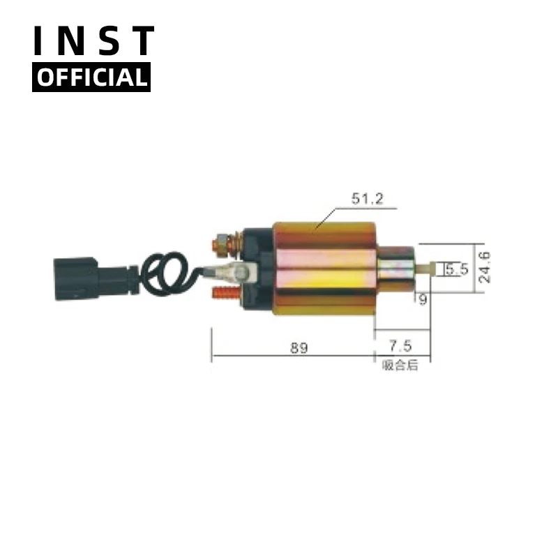 

ELECTROMAGNETIC SWTICH SOLENOID FOR 12V 66-8328 STM0773BL STM9671AB STM9671BA STM9671ZD M1T70985 M1T71581 M1T71681