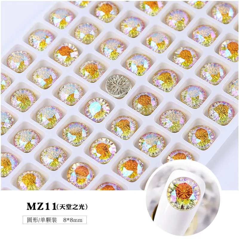 

2 шт. светильник Роскошная сумочка-клатч круглой формы облегчение фейерверка дизайн ногтей алмазное мигание Кристалл Любовь Сердце Аврора ...