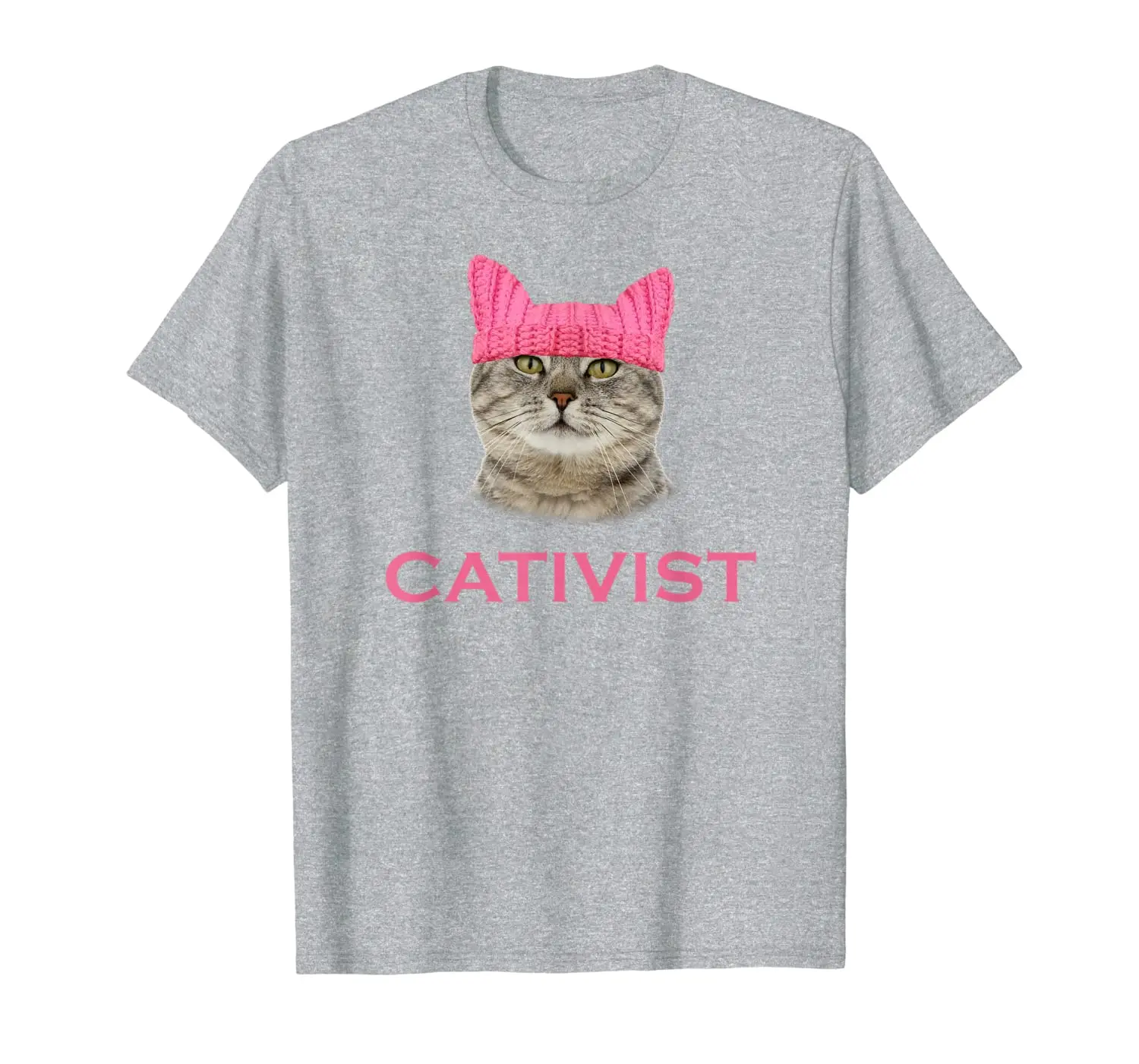 

Cativist Resist Persist March Cat Hat T-Shirt