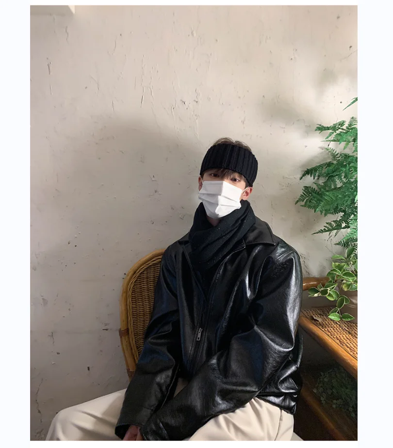 

Осень-зима 2021, новая модель, жареная аркадная мотоциклетная кожаная куртка в стиле ретро, Мужская короткая универсальная куртка