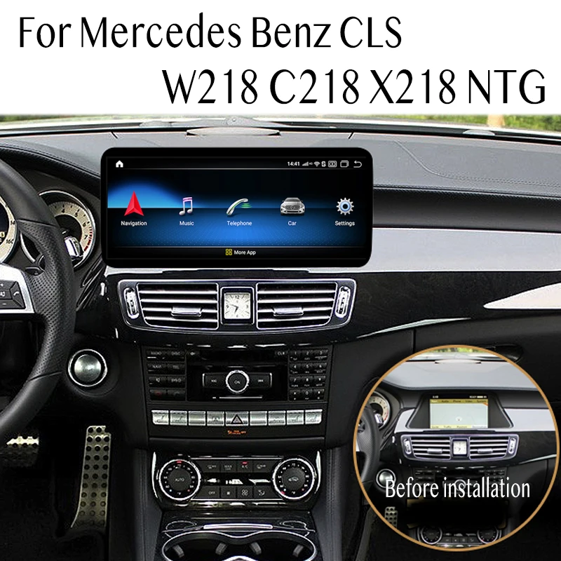 Автомобильный мультимедийный плеер NAVI для Mercedes Benz MB CLS Class W218 X218 2011 ~ 2019 NTG CarPlay