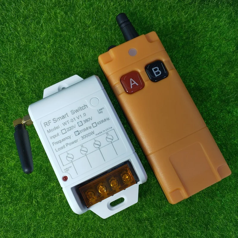 Беспроводной Радиочастотный переключатель с дистанционным управлением 3000 Вт 220