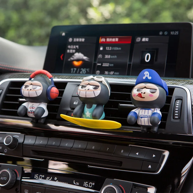 1 шт. ПВХ освежитель воздуха для автомобиля креативный мультяшный орангутанг