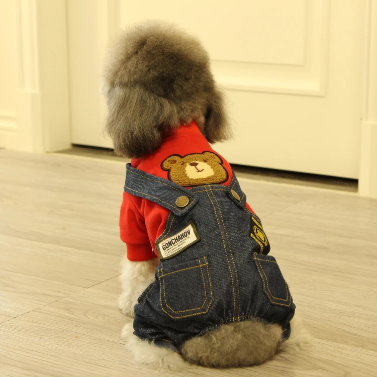 Женский коричневый зимний комбинезон с собакой пуховики Современная зимняя