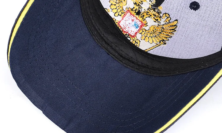 Бейсболки унисекс в классическом стиле, Хлопковые бейсболки с буквенным принтом и национальной эмблемой Российской Федерации, бейсболки с регулируемым козырьком