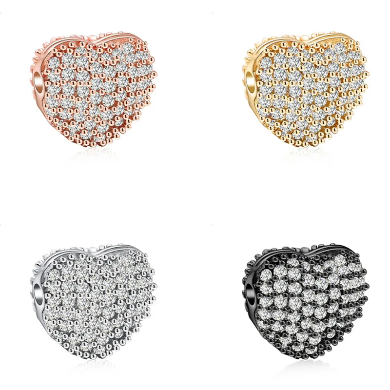 

Cubic Zircon Heart Copper Miniature Inlaid Fit Diy Jewelry Bracelet Necklace Connector Jewelry Making Micro Pave CZ Connector