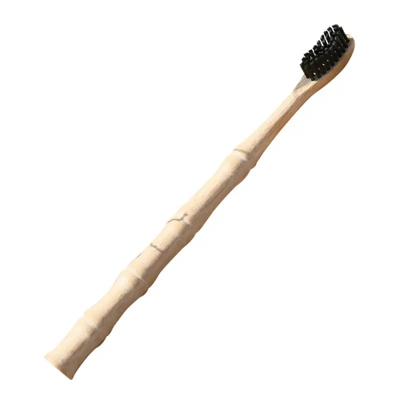 

1PCS Black Toothbrush Natural Bamboo Toothbrush Bamboo Soft Bamboo Handle Tooth Ecological Bamboo Toothbrush Oral Care Tool