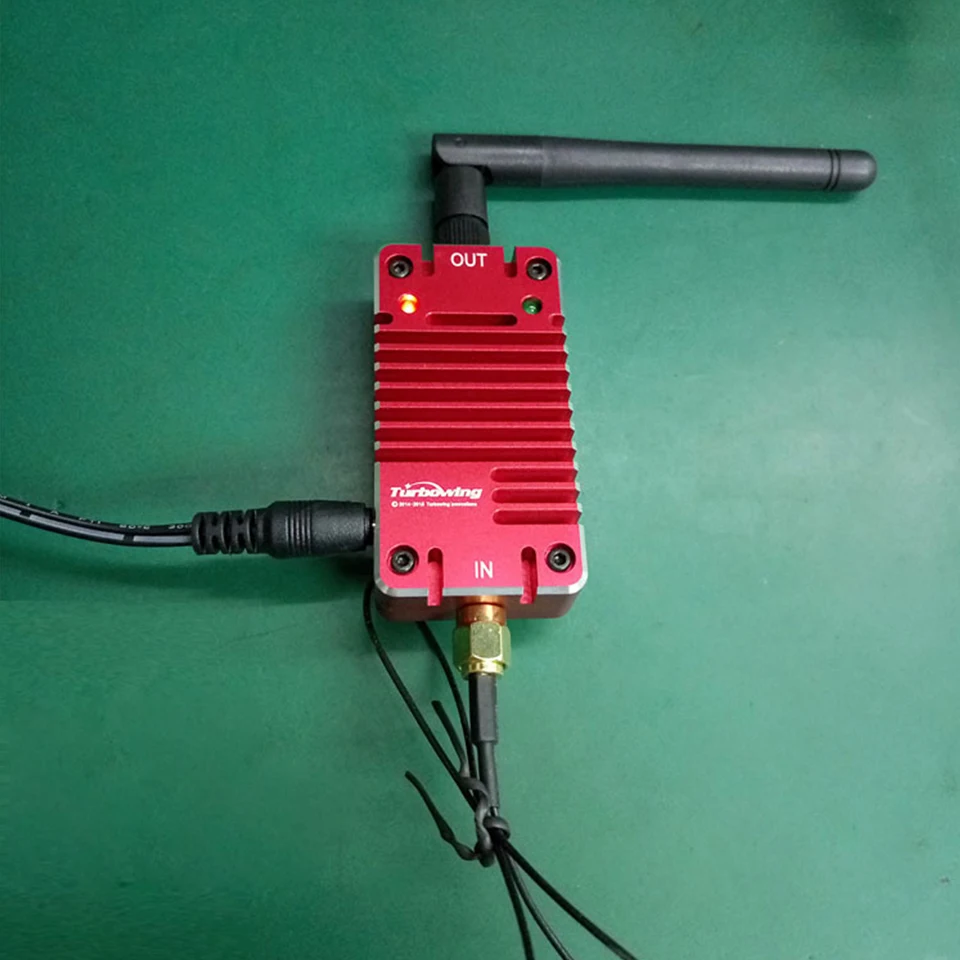 Turboing 2,4G усилитель сигнала 4 Вт усилитель радиосигнала с дистанционным управлением 3-8 км 4000 МВт 6-16 В для приемопередатчика FPV