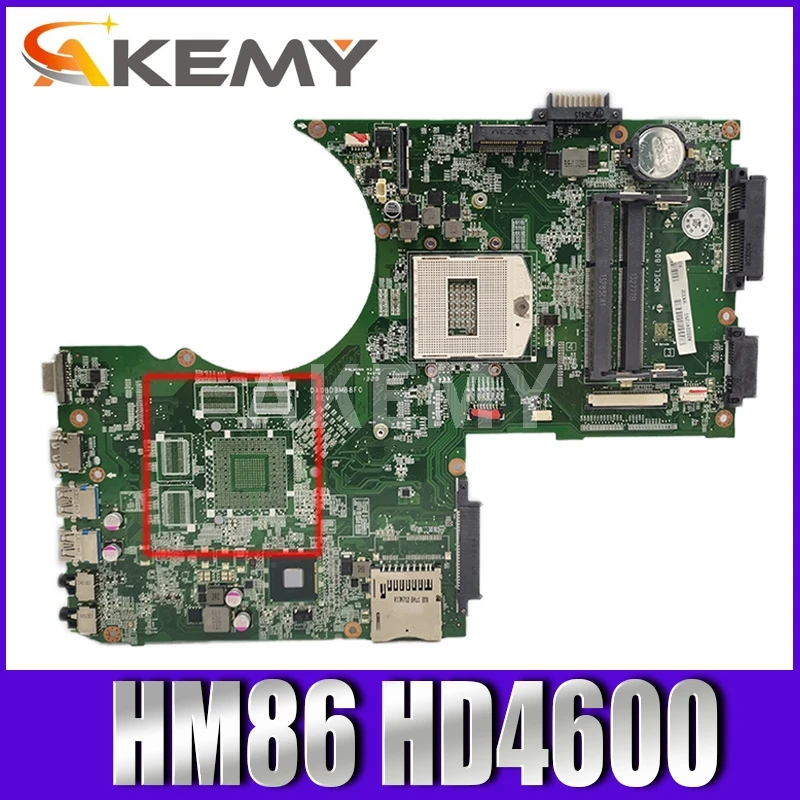

Akemy For Toshiba Satellite P70 P75 Laptop Motherboard HM86 HD4600 DA0BDBMB8F0 A000241250 MAIN BOARD