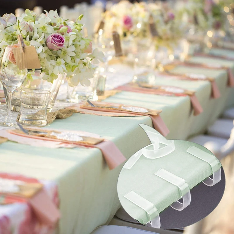 

24 Pack Plastic Abs Transparent Tablecloth Clip Tablecloth Clip Table Skirt Clip Clear Plastic Tablecloth Clips Table Cover Hold