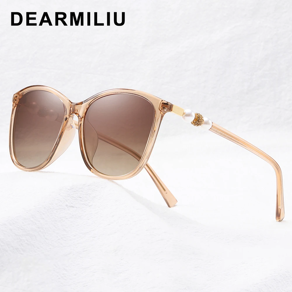 DEARMILIU Модные солнцезащитные очки Брендовые женские кошачий глаз поляризованные