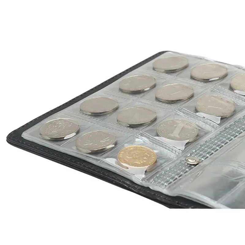 120 монет коллекция держателей для хранения Денег Пенни Карманы Мини Монета