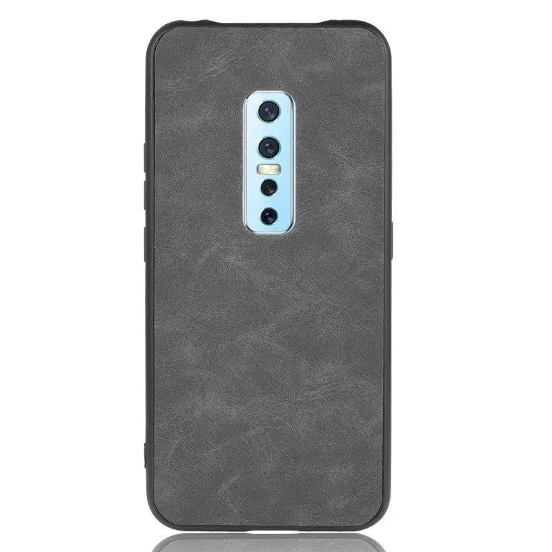 Чехол для vivo V17 Pro твердый Роскошный чехол из искусственной кожи с кромкой TPU