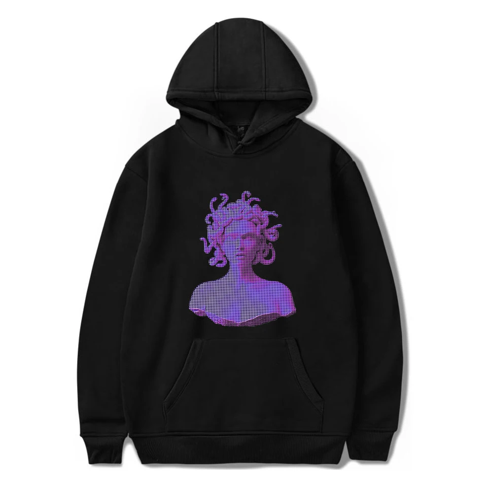 

Print Portrait head Vaporwave Art Hoodies Men Women fashion Hoodies Vaporwave Style Hoodie Chinese Taiji Aesthetics casual Coat