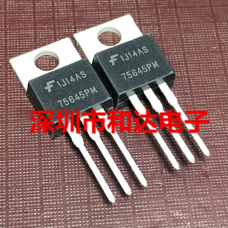 10pcs HUF75645PM 75645PM TO-220 100V 75A | Integrated Circuits