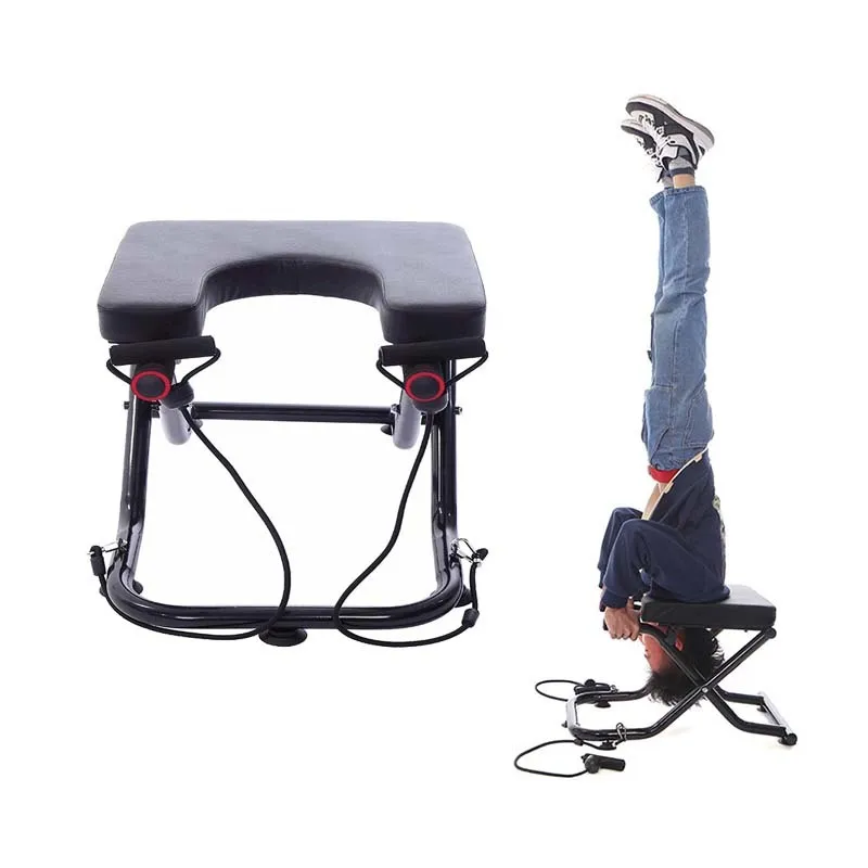 Multifunctional Inverted Chair Fitness Yoga Training Collapsible Inverted Bench Biceps Full Body Muscles Workout Equipment
