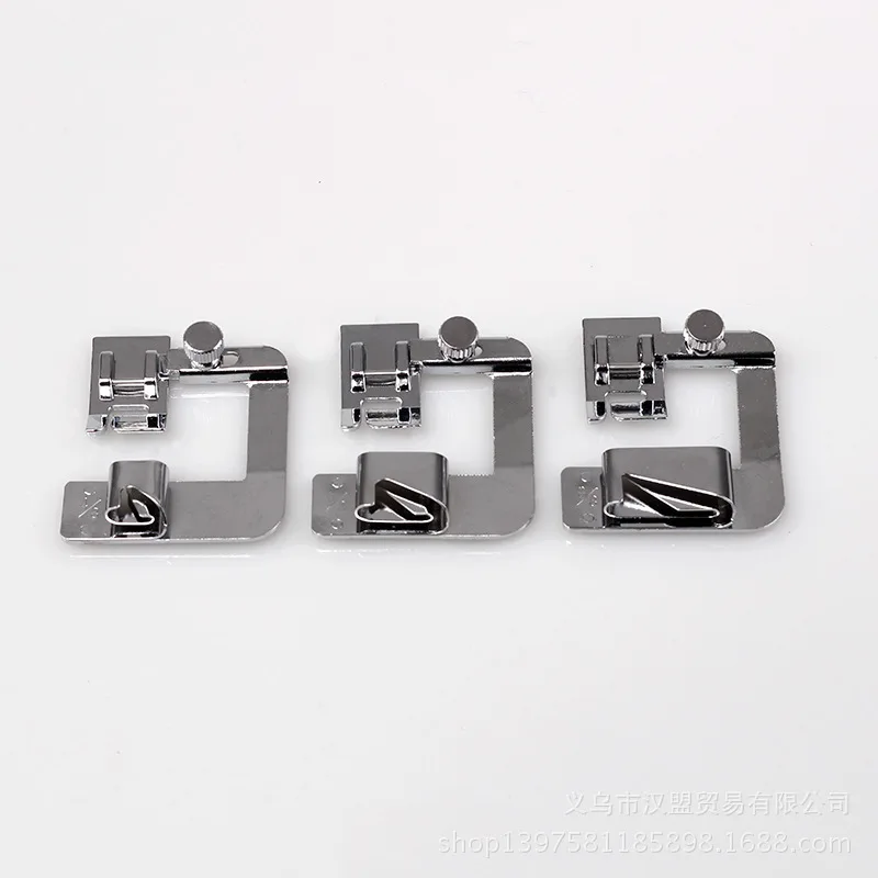 3 размера домашняя швейная машина Лапка свернутый подол набор для Brother Singer