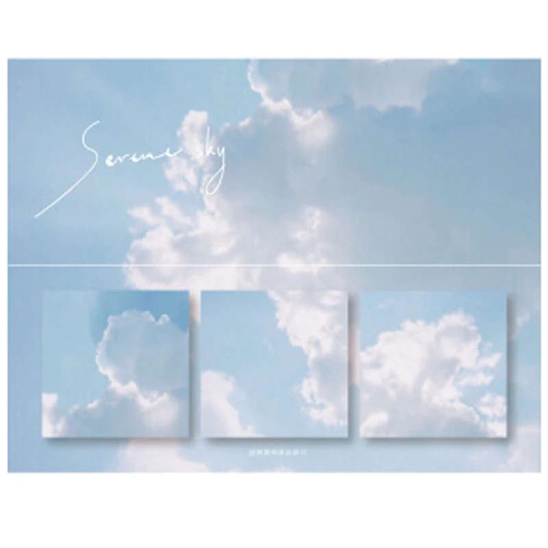 

60Pcs Art Style Memo Pad Mountains Lakes Series Sticky Notes Journal DIY Creative Scrapbook Decoration Pad