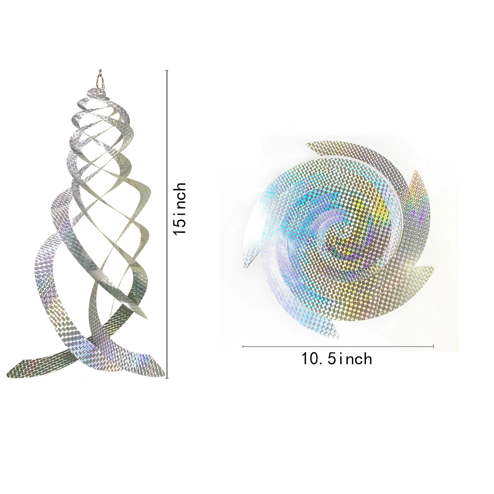 

Hot 3 PCS Birds Spiral Reflectors with Reflective Material Durable Long Lasting Safe Convenient Decoration for Garden Window