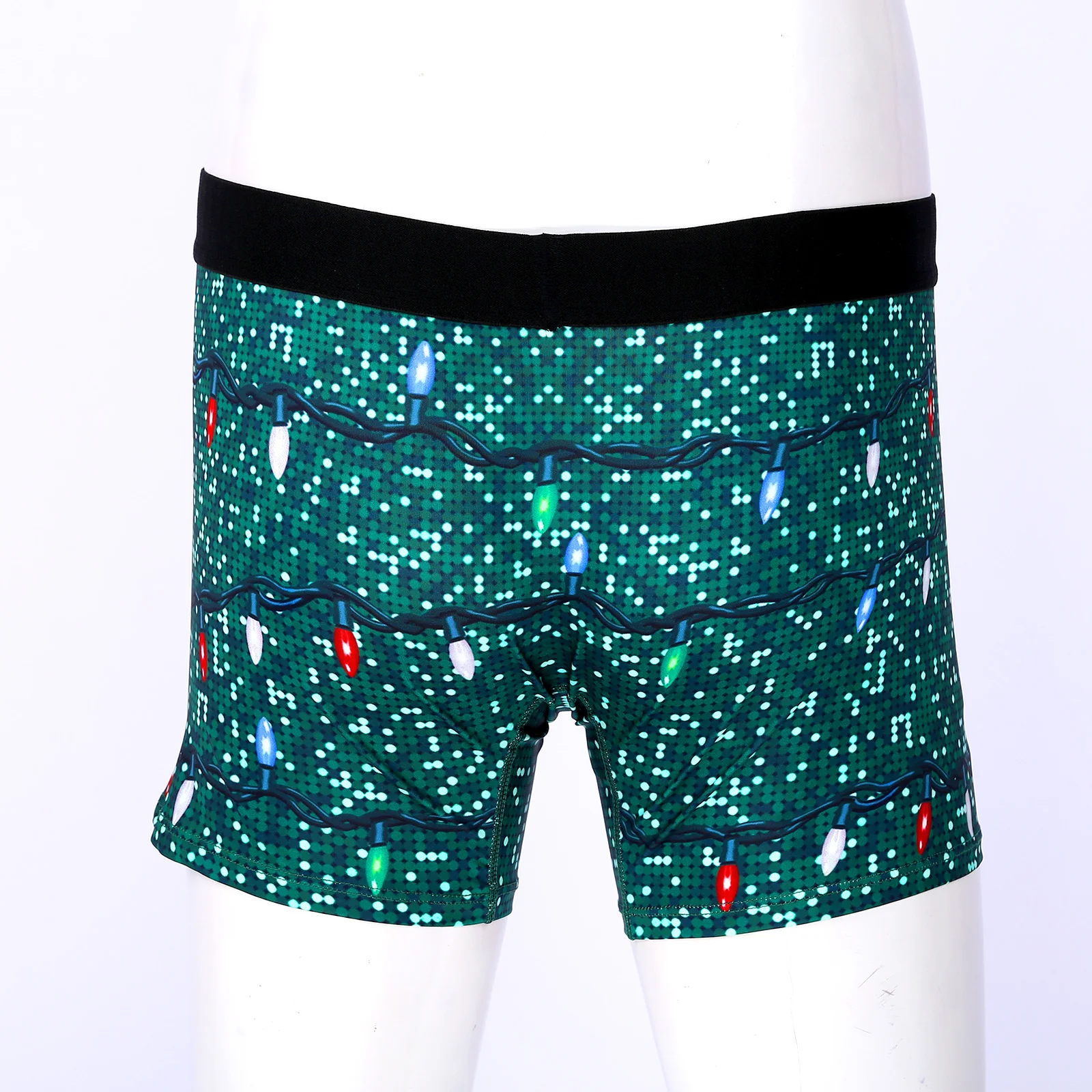 Боксеры мужские с бантом шорты со средней талией блестящие трусики-плавки