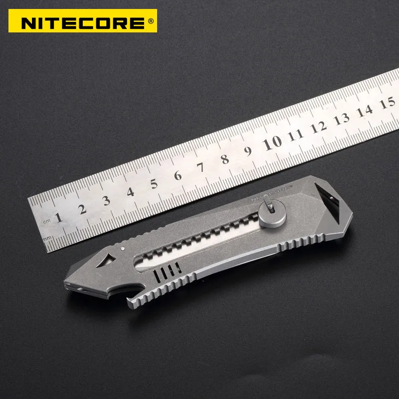 Титановый универсальный нож Nitecore NTK10 для самообороны Многофункциональный