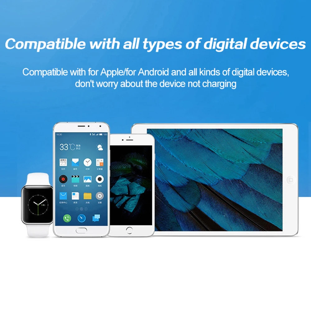 Зарядная станция Asometech с 3 USB портами и 1 Type C для устройств iPhone/Android 20 Вт|Зарядные