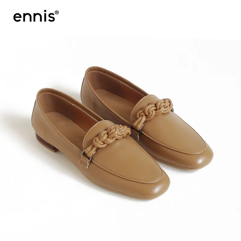 ENNIS/ г.; дизайнерские женские лоферы; мокасины из натуральной кожи; женская повседневная обувь без застежки на плоской подошве; модные туфли-лодочки с цветочным принтом; C9114
