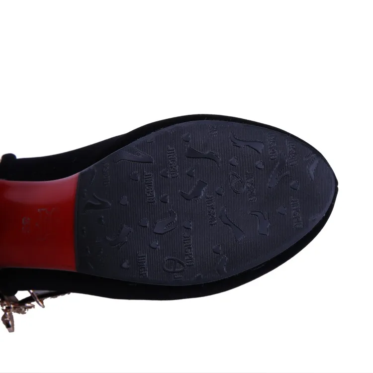 Женские туфли на высоком каблуке лодочки с круглым носком и блестками большие