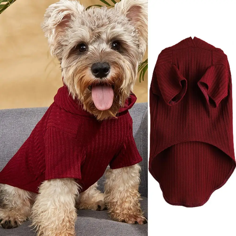 Моющаяся толстовка с капюшоном для щенка отличным соединением зимняя одежда