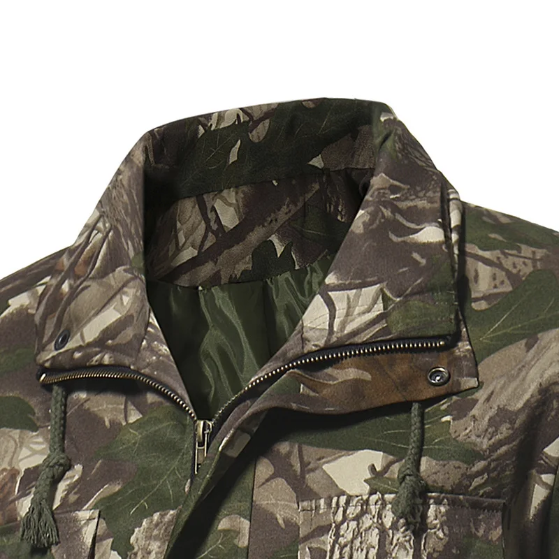 

New Jungle Camouflage Men's Casual Multi-pocket Jacket Men's Military Tactical Warm Windbreaker Korean Clothes Ropa De Hombre