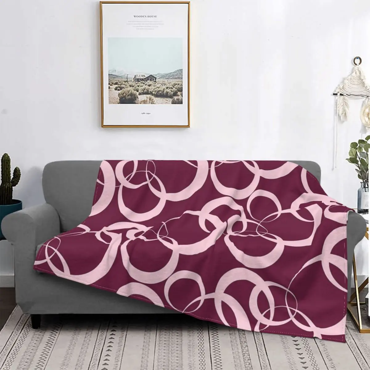 

Одеяло с круглым рисунком, покрывало для кровати, плед, муслиновый плед для пикника, плед с капюшоном, пледы и чехлы