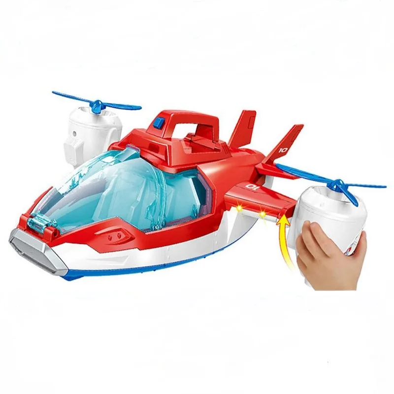 Настоящая лапа патруль может скользить с музыкальной игрушкой воздушный самолет