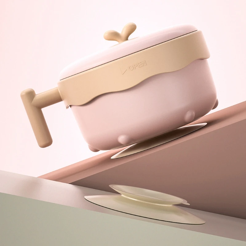 

Baby Feeding Anti-slip Pads Suction Cup Children Silicone Dish Cup Double Sucker Mats Coasters