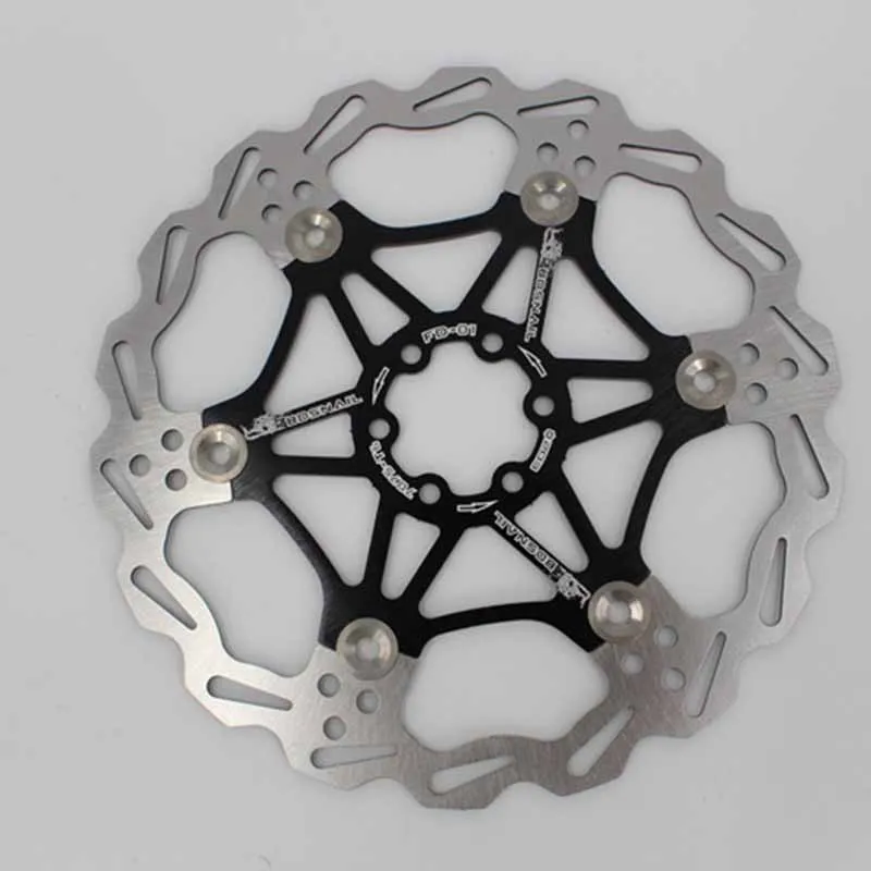 Bicycle Brake Rotor MTB Mountain Bike Super Heat Dissipation Floating Disc 160/180/203mm Six Nails | Спорт и развлечения