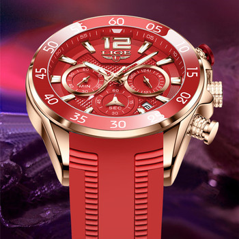 2021 LIGE New Mens Watches Top Luxury Brand Men Unique Sport Watch Men Quartz Date Clock Waterproof Wristwatch Relogio Masculino-36707