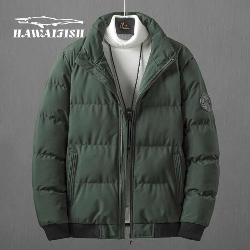 

Мужская зимняя куртка 2021, модная куртка с бархатной подкладкой, плотная приталенная стеганая куртка, хлопковая куртка, Мужская теплая куртка