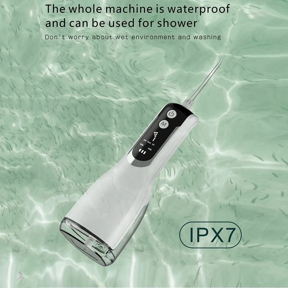 L12 Oral Irrigator USB Rechargeable Water Flosser Portable Dental Water Jet 200ML Water Tank Waterproof Teeth Cleaner enlarge