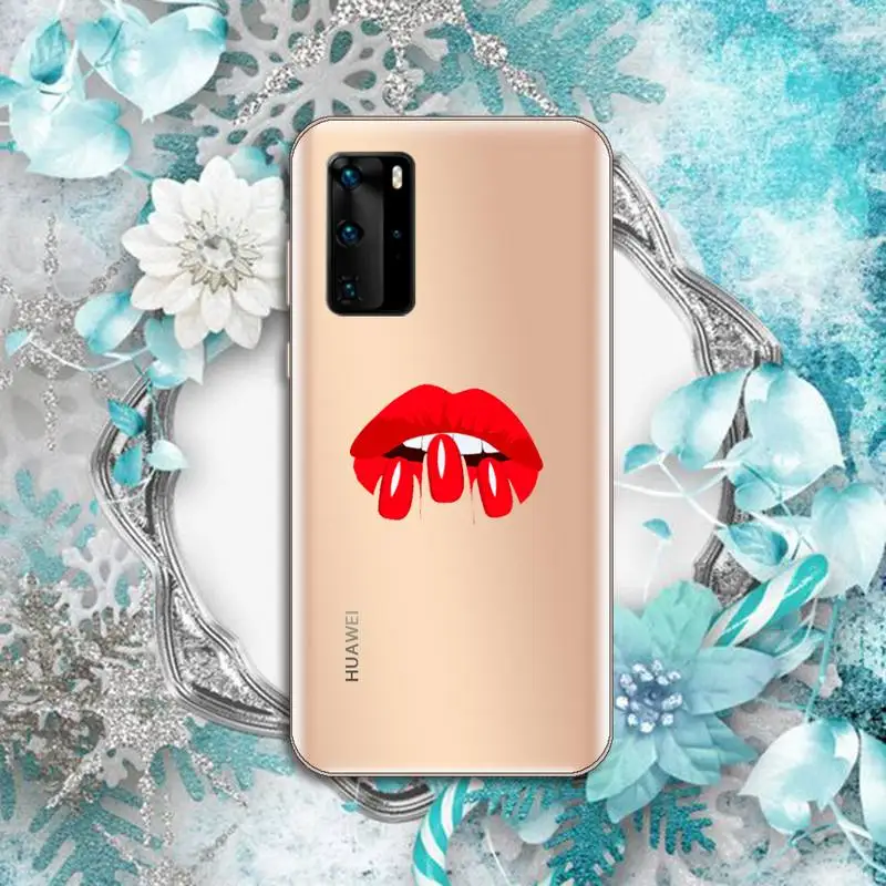 

Personalized nail fashion Phone Case Transparent for Huawei P honor 8 10i 20 30 40 smart 2019