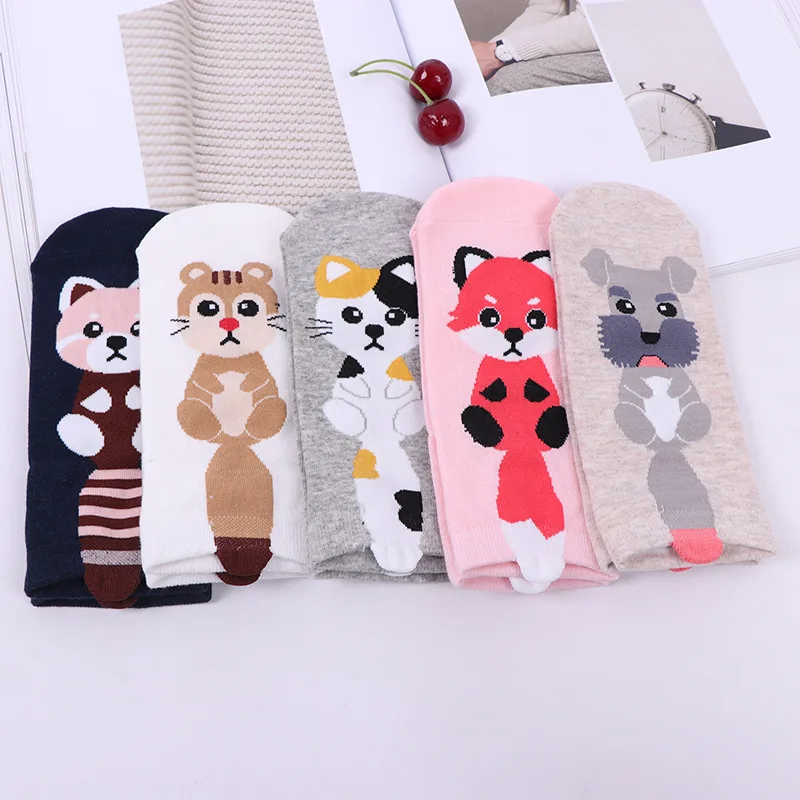 Короткие женские носки невидимки с цветными фруктами 1 пара удобные летние